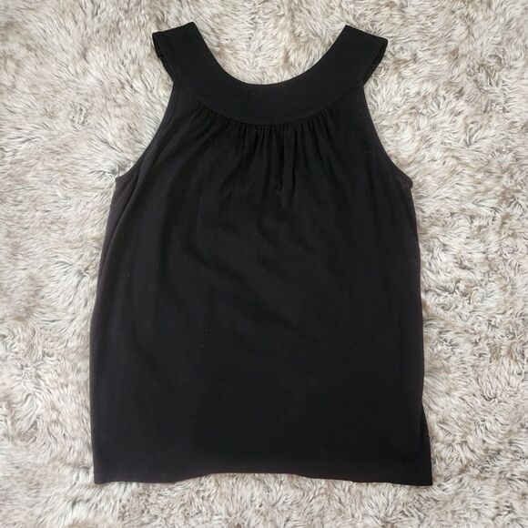 Express Halter Neck Ruched Sleeveless Black Top Women's Size XS - Picture 6 of 8